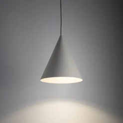 Hængelampe ZENITH, lysegrå, Ø 11 cm, metal, GU10