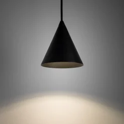 Hængelampe ZENITH, sort, Ø 11 cm, metal, GU10