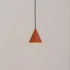 Hængelampe ZENITH, terrakotta, Ø 11 cm, metal, GU10