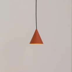 Hængelampe ZENITH, terrakotta, Ø 11 cm, metal, GU10