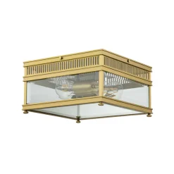 Holborn udendørs loftslampe, børstet messing