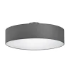 Hotel loftslampe, mat nikkel/grå, Ø 50 cm