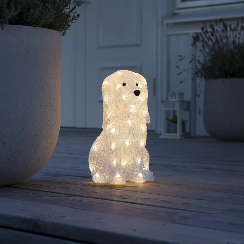 Hund LED-lysfigur