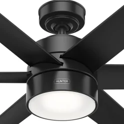 Hunter Solaria DC LED-loftventilator IP44 Ø 183
