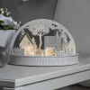 Huse og rensdyr LED-silhuet, batteridrevet