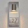 Husnummerlampe Modena 7655, stål