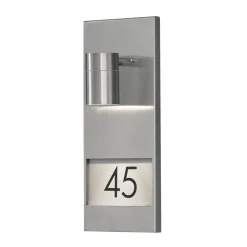 Husnummerlampe Modena 7655, stål