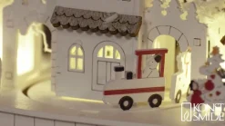 Hus og Kirke LED-adventsstage, batteridrift