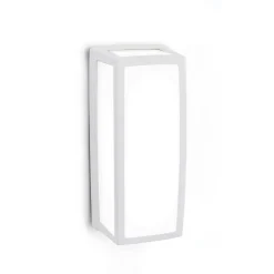 Hvid LED udendørs væglampe Bob i aluminium, IP54