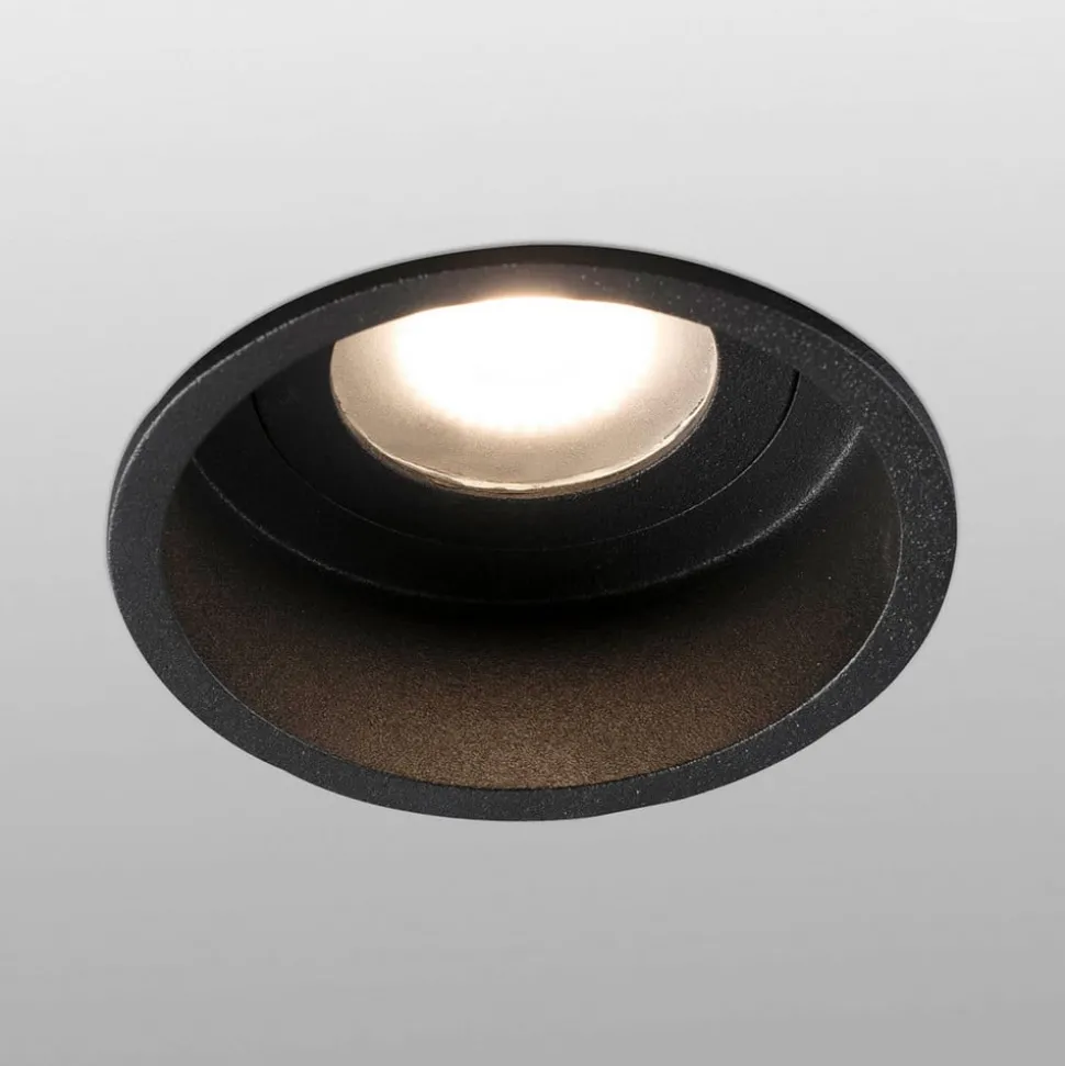 Hyde spot 1 lyskilde stel rund IP44 sort