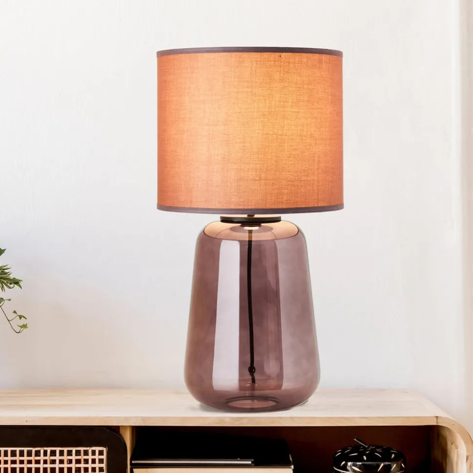 Hydra bordlampe, højde 56,5cm mauve/violet