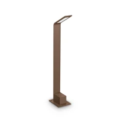 Ideal Lux LED-gadelampe Agos brun 3.000 K Højde 60 cm aluminium