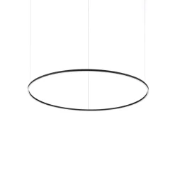 Ideal Lux LED-hængelampe Oracle Slim sort 3.000K Ø 150 cm
