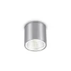 Ideal Lux loftlampe Gun, aluminiumgrå, IP44, GU10