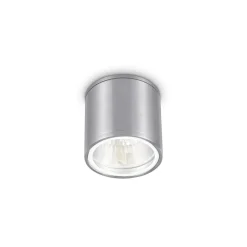 Ideal Lux loftlampe Gun, aluminiumgrå, IP44, GU10