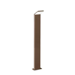 Ideal Lux Style LED-gadelampe, brun, højde 100 cm, 3.000 K