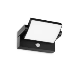 Ideal Lux udendørs LED-væglampe Swipe Sensor, sort, IP54