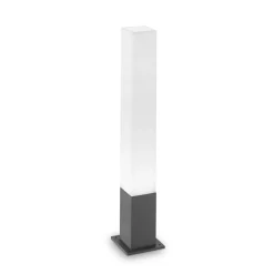 Ideal Lux vejlampe Edo square, antracit, GX53