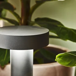 Ideal Lux vejlampe Tesla antracit, aluminium, højde 60 cm