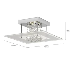 Iøjnefaldende LED-loftslampe Lisandra