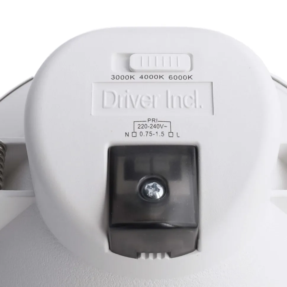 Indbygget loftlampe med LED Acrux, Ø 15 cm, sort, CCT