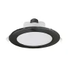 Indbygget loftlampe med LED Acrux, Ø 17 cm, sort, CCT