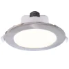 Indbygget loftlampe med LED Acrux, Ø 15 cm, sølvfarvet mat, CCT
