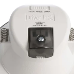 Indbygget loftlampe med LED Acrux, Ø 9 cm, sort, CCT