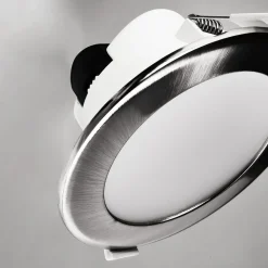 Indbygget loftlampe med LED Acrux, Ø 9 cm, sort, CCT