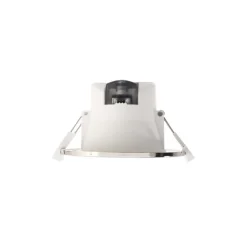 Indbygget loftlampe med LED Acrux, Ø 10 cm, sølvfarvet mat, CCT