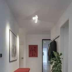 Indbygget loftspot Mono Surface II, 2 lyskilder, hvid, GU10