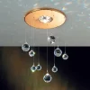 Indbygningslampe Feng Shui, Swarovski, guld