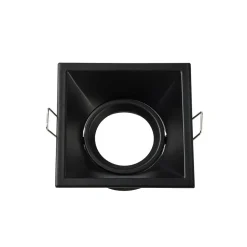 Indbygningslampe Slim Trim Square, sort, 9 x 9 cm, aluminium, GU10