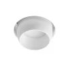 Indbygningsspot Lelanto, hvid, gips, Ø 10 cm, GU10