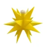 Indendørs LED-stjerne, 18 takker, Ø 12 cm, gul