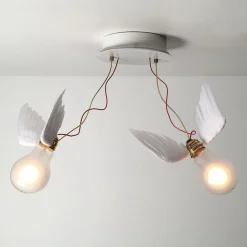 Ingo Maurer Lucellino Doppio LED-loftlampe, 2 lk