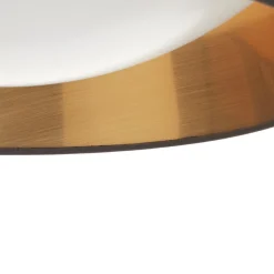 I sort-guld – rund LED-loftlampe Ponts