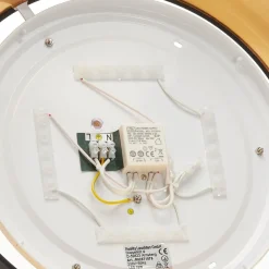 I sort-guld – rund LED-loftlampe Ponts