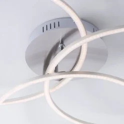 Ivanka LED-loftlampe, 3 ringe, stål