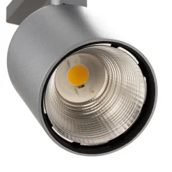 Ivela LED-skinnespot Perfetto Puro, 3-faset sølv 940