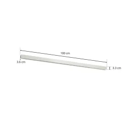 Ivela LKM Quadro 3-faseskinne, 1 meter hvid