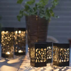 Izola Mini LED-solcellelampe i sæt af 3