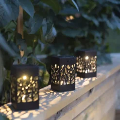 Izola Mini LED-solcellelampe i sæt af 3