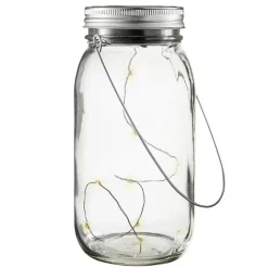 Jamjar - flot solcelle-dekorationslampe i glas