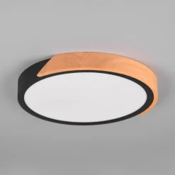 Jano LED-loftlampe, Ø 31,5 cm, 3.000 K, sort