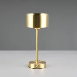 Jeff LED-bordlampe, mat messing, højde 30 cm, metal