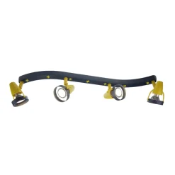 Joan loftspot, blå-gul, 70 cm, plast, 4 x GU10