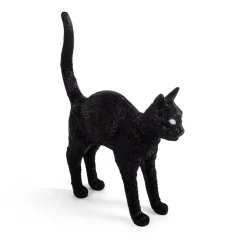Jobby The Cat deko LED-bordlampe, sort