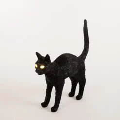 Jobby The Cat deko LED-bordlampe, sort