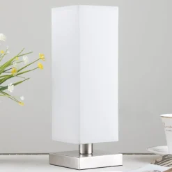 Julina - tekstil-natbordslampe i grå